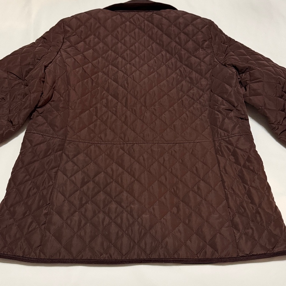 Jones New York Chocolate Quilted Puffer Jacket L NWT soft - Picture 7 of 7